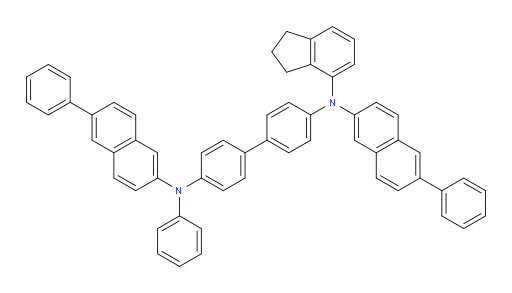 N4-(2,3-dihydro-1H-inden-4-yl)-N4'-phenyl-N4,N4'-bis(6-phenylnaphthalen-2-yl)-[1,1'-biphenyl]-4,4'-diamine