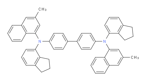 N4,N4'-bis(2,3-dihydro-1H-inden-4-yl)-N4,N4'-bis(3-methylnaphthalen-1-yl)-[1,1'-biphenyl]-4,4'-diamine