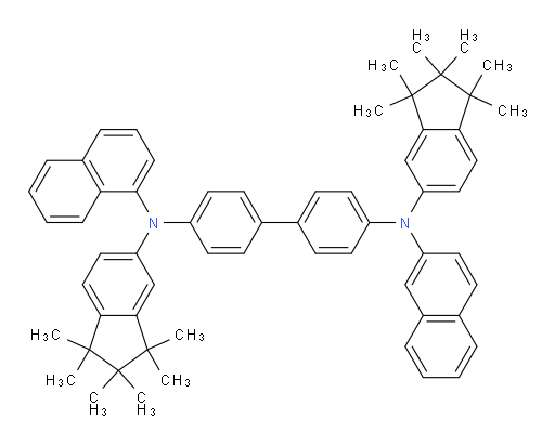 N4,N4'-bis(1,1,2,2,3,3-hexamethyl-2,3-dihydro-1H-inden-5-yl)-N4-(naphthalen-1-yl)-N4'-(naphthalen-2-yl)-[1,1'-biphenyl]-4,4'-diamine