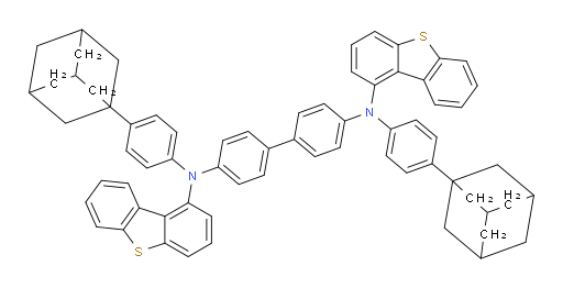 N4,N4'-bis(4-(adamantan-1-yl)phenyl)-N4,N4'-bis(dibenzo[b,d]thiophen-1-yl)-[1,1'-biphenyl]-4,4'-diamine
