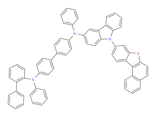 N4-([1,1'-biphenyl]-2-yl)-N4'-(9-(naphtho[2,1-b]benzofuran-9-yl)-9H-carbazol-3-yl)-N4,N4'-diphenyl-[1,1'-biphenyl]-4,4'-diamine