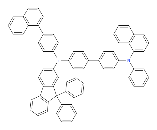 N4-(9,9-diphenyl-9H-fluoren-2-yl)-N4'-(naphthalen-1-yl)-N4-(4-(naphthalen-1-yl)phenyl)-N4'-phenyl-[1,1'-biphenyl]-4,4'-diamine
