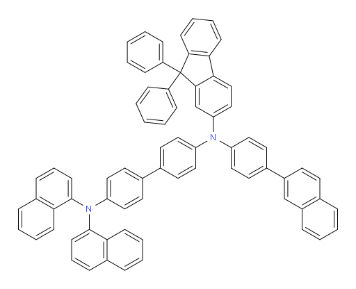 N4-(9,9-diphenyl-9H-fluoren-2-yl)-N4',N4'-di(naphthalen-1-yl)-N4-(4-(naphthalen-2-yl)phenyl)-[1,1'-biphenyl]-4,4'-diamine