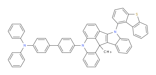 4'-(9-(dibenzo[b,d]thiophen-1-yl)-13c-methyl-9,13c-dihydro-5H-indolo[3',2':4,5]cyclopenta[1,2,3-kl]acridin-5-yl)-N,N-diphenyl-[1,1'-biphenyl]-4-amine