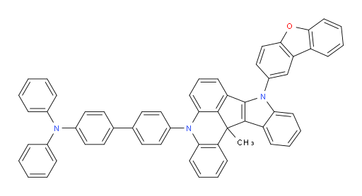 4'-(9-(dibenzo[b,d]furan-2-yl)-13c-methyl-9,13c-dihydro-5H-indolo[3',2':4,5]cyclopenta[1,2,3-kl]acridin-5-yl)-N,N-diphenyl-[1,1'-biphenyl]-4-amine