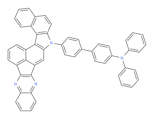 4'-(7H-benzo[g]quinoxalino[2',3':2,3]indeno[1,7-bc]carbazol-7-yl)-N,N-diphenyl-[1,1'-biphenyl]-4-amine