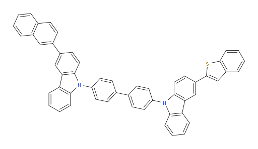 3-(benzo[b]thiophen-2-yl)-9-(4'-(3-(naphthalen-2-yl)-9H-carbazol-9-yl)-[1,1'-biphenyl]-4-yl)-9H-carbazole