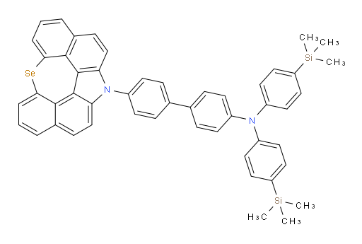4'-(12H-6-selena-12-azaindeno[2,1,7,6-ghij]pleiaden-12-yl)-N,N-bis(4-(trimethylsilyl)phenyl)-[1,1'-biphenyl]-4-amine
