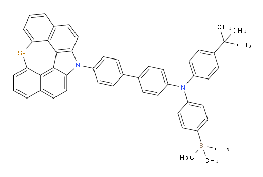 4'-(12H-6-selena-12-azaindeno[2,1,7,6-ghij]pleiaden-12-yl)-N-(4-(tert-butyl)phenyl)-N-(4-(trimethylsilyl)phenyl)-[1,1'-biphenyl]-4-amine