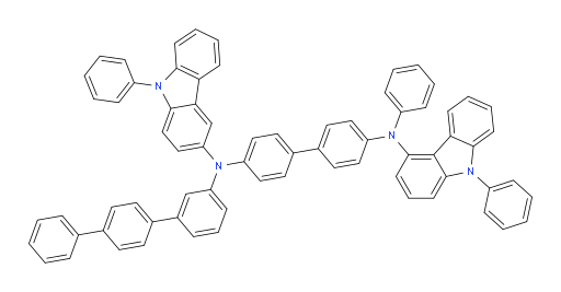 N4-([1,1':4',1''-terphenyl]-3-yl)-N4'-phenyl-N4-(9-phenyl-9H-carbazol-3-yl)-N4'-(9-phenyl-9H-carbazol-4-yl)-[1,1'-biphenyl]-4,4'-diamine