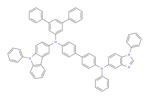 N4-([1,1':3',1''-terphenyl]-5'-yl)-N4'-phenyl-N4'-(1-phenyl-1H-benzo[d]imidazol-5-yl)-N4-(9-phenyl-9H-carbazol-3-yl)-[1,1'-biphenyl]-4,4'-diamine