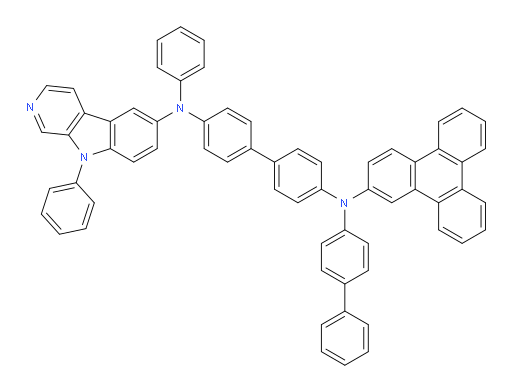 N4-([1,1'-biphenyl]-4-yl)-N4'-phenyl-N4'-(9-phenyl-9H-pyrido[3,4-b]indol-6-yl)-N4-(triphenylen-2-yl)-[1,1'-biphenyl]-4,4'-diamine