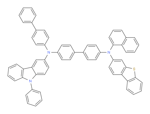 N4-([1,1'-biphenyl]-4-yl)-N4'-(dibenzo[b,d]thiophen-3-yl)-N4'-(naphthalen-1-yl)-N4-(9-phenyl-9H-carbazol-3-yl)-[1,1'-biphenyl]-4,4'-diamine