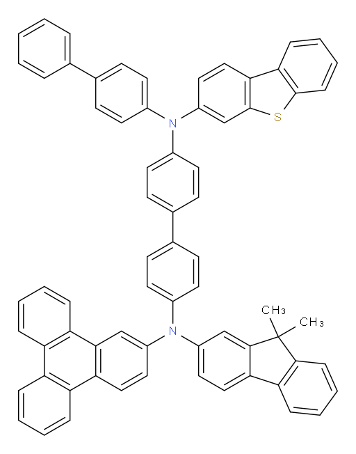 N4-([1,1'-biphenyl]-4-yl)-N4-(dibenzo[b,d]thiophen-3-yl)-N4'-(9,9-dimethyl-9H-fluoren-2-yl)-N4'-(triphenylen-2-yl)-[1,1'-biphenyl]-4,4'-diamine