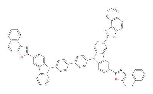 2,2'-(9-(4'-(3-(naphtho[1,2-d]oxazol-2-yl)-9H-carbazol-9-yl)-[1,1'-biphenyl]-4-yl)-9H-carbazole-3,6-diyl)dinaphtho[1,2-d]oxazole
