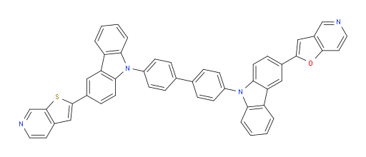 2-(9-(4'-(3-(thieno[2,3-c]pyridin-2-yl)-9H-carbazol-9-yl)-[1,1'-biphenyl]-4-yl)-9H-carbazol-3-yl)furo[3,2-c]pyridine