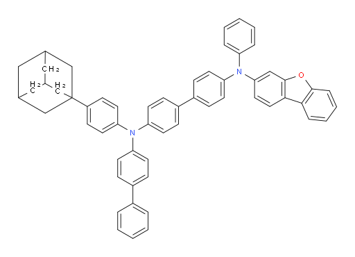 N4-([1,1'-biphenyl]-4-yl)-N4-(4-(adamantan-1-yl)phenyl)-N4'-(dibenzo[b,d]furan-3-yl)-N4'-phenyl-[1,1'-biphenyl]-4,4'-diamine