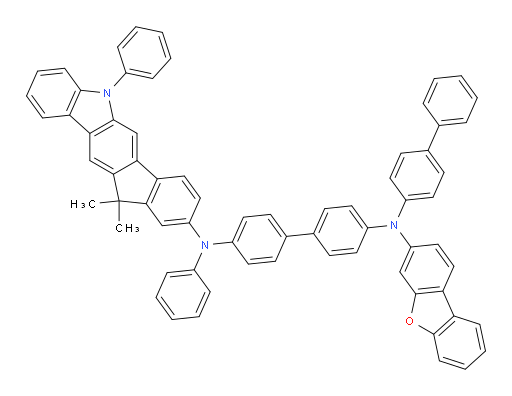 N4-([1,1'-biphenyl]-4-yl)-N4-(dibenzo[b,d]furan-3-yl)-N4'-(11,11-dimethyl-5-phenyl-5,11-dihydroindeno[1,2-b]carbazol-9-yl)-N4'-phenyl-[1,1'-biphenyl]-4,4'-diamine