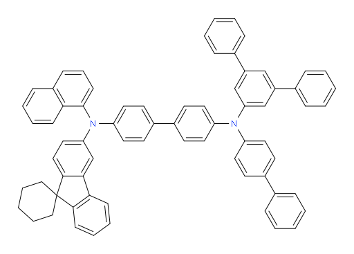 N4-([1,1'-biphenyl]-4-yl)-N4-([1,1':3',1''-terphenyl]-5'-yl)-N4'-(naphthalen-1-yl)-N4'-(spiro[cyclohexane-1,9'-fluoren]-3'-yl)-[1,1'-biphenyl]-4,4'-diamine