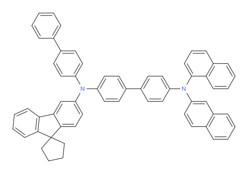 N4-([1,1'-biphenyl]-4-yl)-N4'-(naphthalen-1-yl)-N4'-(naphthalen-2-yl)-N4-(spiro[cyclopentane-1,9'-fluoren]-3'-yl)-[1,1'-biphenyl]-4,4'-diamine