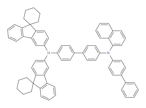 N4-([1,1'-biphenyl]-4-yl)-N4-(naphthalen-1-yl)-N4',N4'-di(spiro[cyclohexane-1,9'-fluoren]-3'-yl)-[1,1'-biphenyl]-4,4'-diamine
