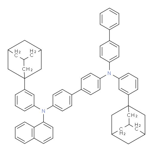 N4-([1,1'-biphenyl]-4-yl)-N4,N4'-bis(3-(adamantan-1-yl)phenyl)-N4'-(naphthalen-1-yl)-[1,1'-biphenyl]-4,4'-diamine
