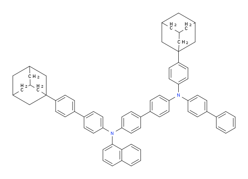 N4-([1,1'-biphenyl]-4-yl)-N4'-(4'-(adamantan-1-yl)-[1,1'-biphenyl]-4-yl)-N4-(4-(adamantan-1-yl)phenyl)-N4'-(naphthalen-1-yl)-[1,1'-biphenyl]-4,4'-diamine