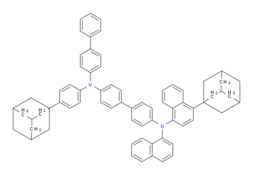 N4-([1,1'-biphenyl]-4-yl)-N4'-(4-(adamantan-1-yl)naphthalen-1-yl)-N4-(4-(adamantan-1-yl)phenyl)-N4'-(naphthalen-1-yl)-[1,1'-biphenyl]-4,4'-diamine