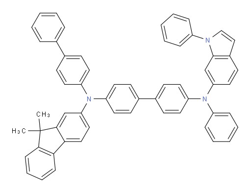 N4-([1,1'-biphenyl]-4-yl)-N4-(9,9-dimethyl-9H-fluoren-2-yl)-N4'-phenyl-N4'-(1-phenyl-1H-indol-6-yl)-[1,1'-biphenyl]-4,4'-diamine