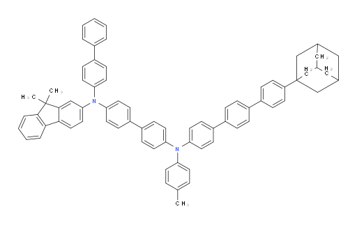 N4-([1,1'-biphenyl]-4-yl)-N4'-(4''-(adamantan-1-yl)-[1,1':4',1''-terphenyl]-4-yl)-N4-(9,9-dimethyl-9H-fluoren-2-yl)-N4'-(p-tolyl)-[1,1'-biphenyl]-4,4'-diamine