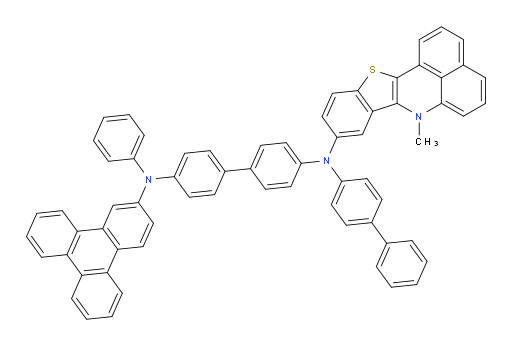 N4-([1,1'-biphenyl]-4-yl)-N4-(7-methyl-7H-benzo[de]benzo[4,5]thieno[3,2-b]quinolin-9-yl)-N4'-phenyl-N4'-(triphenylen-2-yl)-[1,1'-biphenyl]-4,4'-diamine