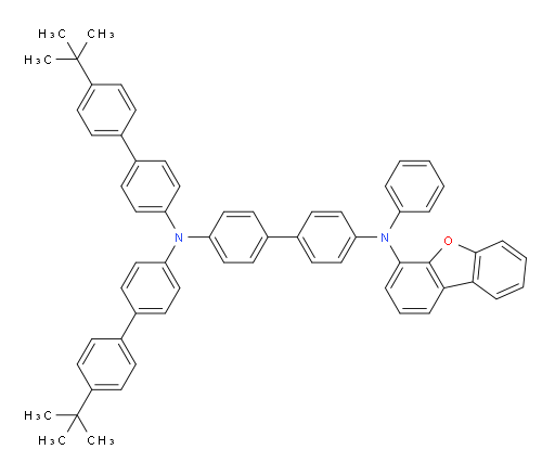 N4,N4-bis(4'-(tert-butyl)-[1,1'-biphenyl]-4-yl)-N4'-(dibenzo[b,d]furan-4-yl)-N4'-phenyl-[1,1'-biphenyl]-4,4'-diamine