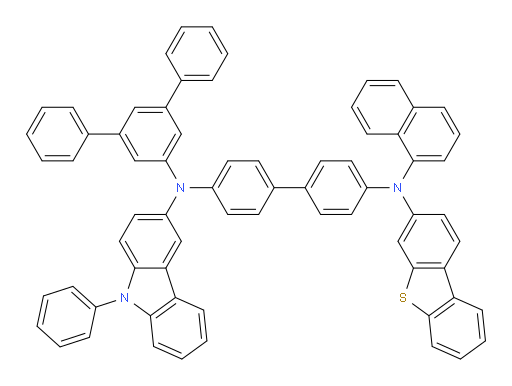 N4-([1,1':3',1''-terphenyl]-5'-yl)-N4'-(dibenzo[b,d]thiophen-3-yl)-N4'-(naphthalen-1-yl)-N4-(9-phenyl-9H-carbazol-3-yl)-[1,1'-biphenyl]-4,4'-diamine