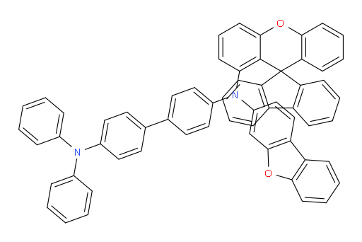 N4-(dibenzo[b,d]furan-3-yl)-N4',N4'-diphenyl-N4-(spiro[fluorene-9,9'-xanthen]-1'-yl)-[1,1'-biphenyl]-4,4'-diamine