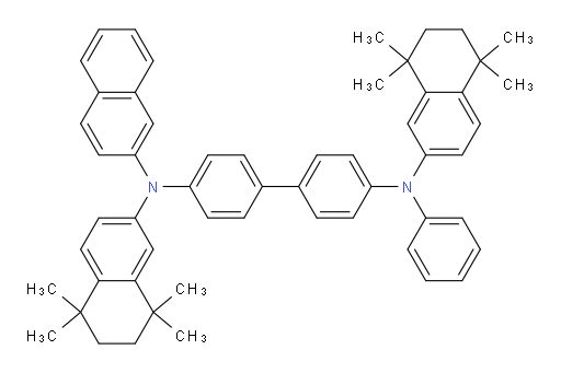 N4-(naphthalen-2-yl)-N4'-phenyl-N4,N4'-bis(5,5,8,8-tetramethyl-5,6,7,8-tetrahydronaphthalen-2-yl)-[1,1'-biphenyl]-4,4'-diamine