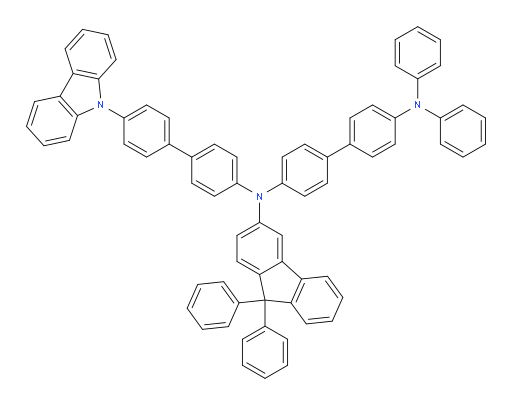 N4-(4'-(9H-carbazol-9-yl)-[1,1'-biphenyl]-4-yl)-N4-(9,9-diphenyl-9H-fluoren-3-yl)-N4',N4'-diphenyl-[1,1'-biphenyl]-4,4'-diamine