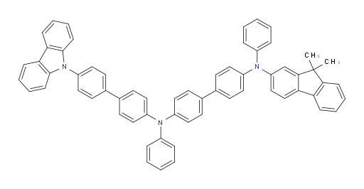 N4-(4'-(9H-carbazol-9-yl)-[1,1'-biphenyl]-4-yl)-N4'-(9,9-dimethyl-9H-fluoren-2-yl)-N4,N4'-diphenyl-[1,1'-biphenyl]-4,4'-diamine