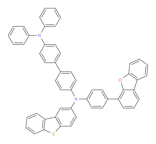 N4-(4-(dibenzo[b,d]furan-4-yl)phenyl)-N4-(dibenzo[b,d]thiophen-2-yl)-N4',N4'-diphenyl-[1,1'-biphenyl]-4,4'-diamine