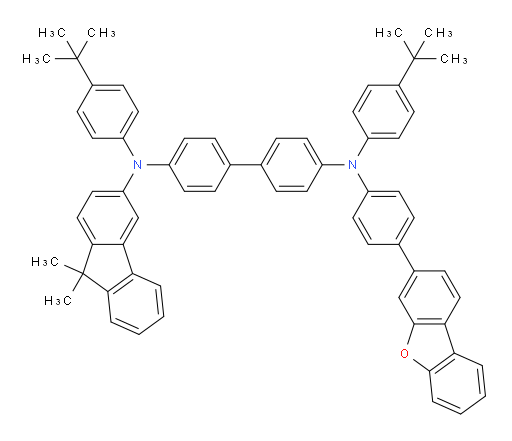 N4,N4'-bis(4-(tert-butyl)phenyl)-N4-(4-(dibenzo[b,d]furan-3-yl)phenyl)-N4'-(9,9-dimethyl-9H-fluoren-3-yl)-[1,1'-biphenyl]-4,4'-diamine
