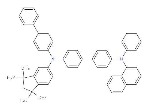 N4-([1,1'-biphenyl]-4-yl)-N4'-(naphthalen-1-yl)-N4'-phenyl-N4-(1,1,3,3-tetramethyl-2,3-dihydro-1H-inden-5-yl)-[1,1'-biphenyl]-4,4'-diamine