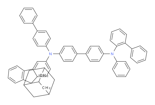 N4-([1,1'-biphenyl]-2-yl)-N4'-([1,1'-biphenyl]-4-yl)-N4-phenyl-N4'-(spiro[adamantane-2,9'-fluoren]-3'-yl)-[1,1'-biphenyl]-4,4'-diamine