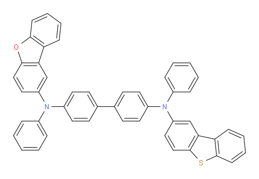 N4-(dibenzo[b,d]furan-2-yl)-N4'-(dibenzo[b,d]thiophen-2-yl)-N4,N4'-diphenyl-[1,1'-biphenyl]-4,4'-diamine