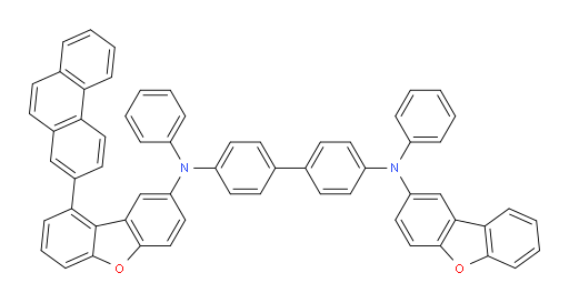 N4-(dibenzo[b,d]furan-2-yl)-N4'-(9-(phenanthren-2-yl)dibenzo[b,d]furan-2-yl)-N4,N4'-diphenyl-[1,1'-biphenyl]-4,4'-diamine