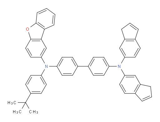 N4-(4-(tert-butyl)phenyl)-N4-(dibenzo[b,d]furan-2-yl)-N4',N4'-di(1H-inden-6-yl)-[1,1'-biphenyl]-4,4'-diamine