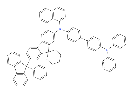 N4-(naphthalen-1-yl)-N4',N4'-diphenyl-N4-(2'-(9-phenyl-9H-fluoren-9-yl)spiro[cyclohexane-1,9'-fluoren]-7'-yl)-[1,1'-biphenyl]-4,4'-diamine