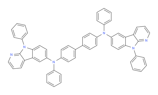 N4,N4'-diphenyl-N4,N4'-bis(9-phenyl-9H-pyrido[2,3-b]indol-6-yl)-[1,1'-biphenyl]-4,4'-diamine