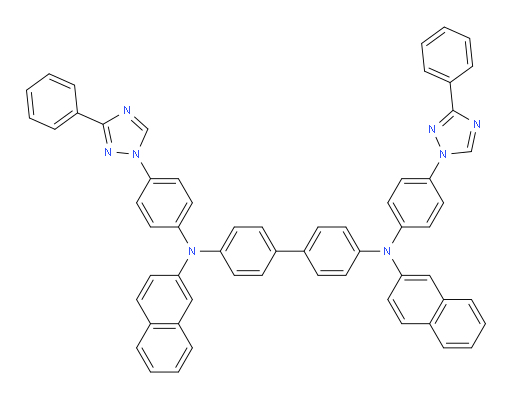 N4,N4'-di(naphthalen-2-yl)-N4,N4'-bis(4-(3-phenyl-1H-1,2,4-triazol-1-yl)phenyl)-[1,1'-biphenyl]-4,4'-diamine