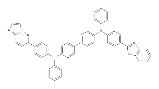 N4-(4-(benzo[d]thiazol-2-yl)phenyl)-N4'-(4-(imidazo[1,2-b]pyridazin-6-yl)phenyl)-N4,N4'-diphenyl-[1,1'-biphenyl]-4,4'-diamine