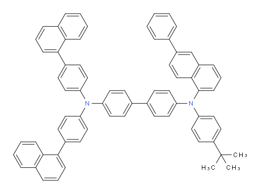 N4-(4-(tert-butyl)phenyl)-N4',N4'-bis(4-(naphthalen-1-yl)phenyl)-N4-(6-phenylnaphthalen-1-yl)-[1,1'-biphenyl]-4,4'-diamine