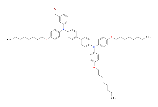 N4-(3-(bromomethyl)phenyl)-N4,N4',N4'-tris(4-(octyloxy)phenyl)-[1,1'-biphenyl]-4,4'-diamine